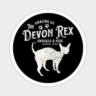 Devon Rex Cat Vintage Magnet